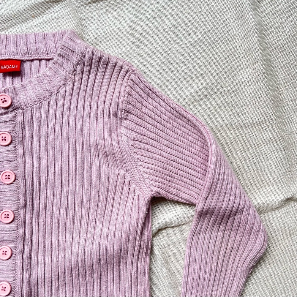 Madame Mauve Ribbed Sweater - Picture 2 of 3